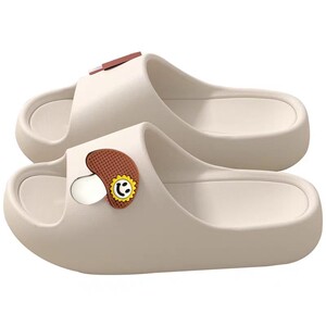 
Flip-flops, slim and mushroom soft bottom bathing couples, summer, no stinky feet, women's silent bathroom anti-slip sandals