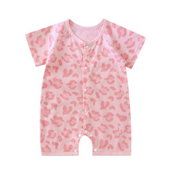 Baby girl's boneless cotton short-sleeved summer jacket