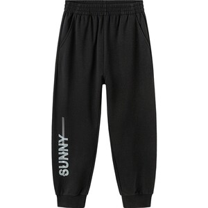 
Balabala boys' pants, medium and large children's black leg-tie spring 2026 new children's wear children's sports pants