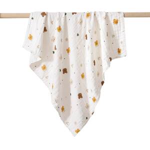 Baby bath towels, new cotton cotton six -layer children's bath towel, super soft water absorption, newborn baby pure cotton gauze cover