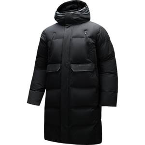 
ANTA three-layer quick-warm down丨Mid-length four-proof down jacket men's winter hooded windproof warm jacket top