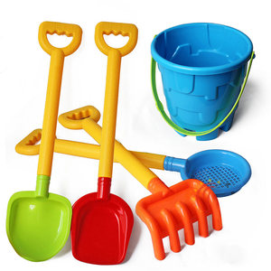 Beach toy set Children's big baby to play sand digging beerer, digging shovel tools to play Xuejue Mingzi male girl
