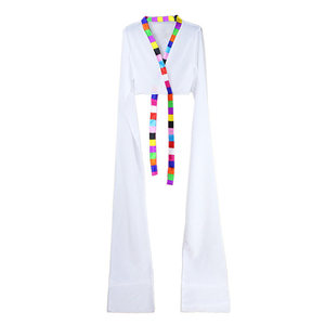 Tibetan water sleeve dance uniform practice sleeve top classical practice uniform swing sleeve performance costume shocked dance picking Wei opera
