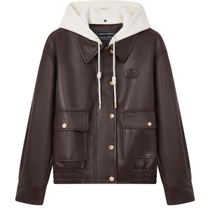 
TeenieWeenie Bear Women's Jacket 26 Spring New Retro Fashionable Removable Knitted Hooded Jacket