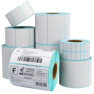 Three heat-proof label paper 60*40x30 20 70 80x50 90 100X100X150 Barcode printer self-adhesive paper supermarket price express waterproof milk tea custom sticker 10