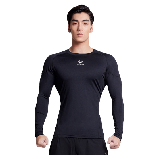 Karmi tights men's sports long -sleeved basketball football training Speed ​​dry clothes children's running high bombs fitness T -shirt
