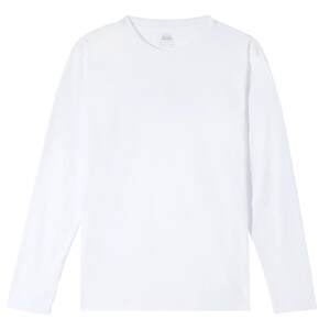 
[Thermal Velvet T] Thumb white small T long-sleeved T-shirt for men and women, autumn and winter new warm base shirt