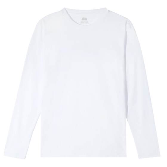 
[Thermal Velvet T] Thumb white small T long-sleeved T-shirt for men and women, autumn and winter new warm base shirt