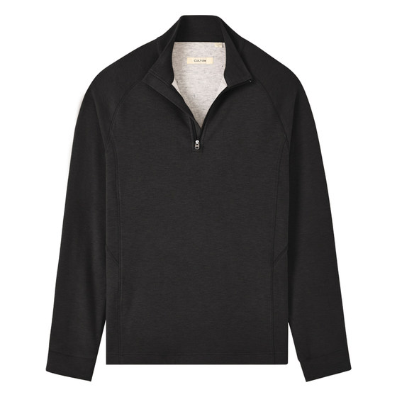 
CULTUM versatile collar half zipper warm T-shirt men's long-sleeved autumn and winter inner double-sided velvet base shirt