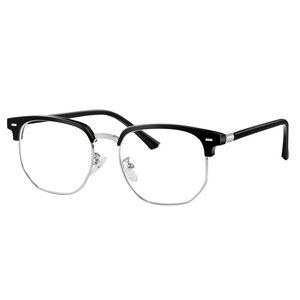 Half-frame myopia glasses frame men's style can be matched with astigmatism retro svenic cat otoscope frame anti-blue light eye glasses