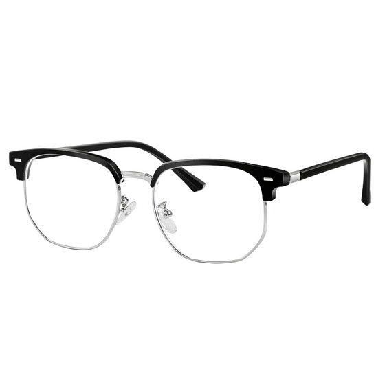 Half-frame myopia glasses frame men's style can be matched with astigmatism retro svenic cat otoscope frame anti-blue light eye glasses