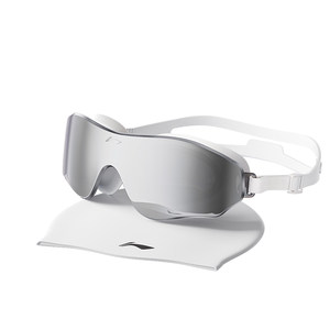 Li Ning swimming goggles HD anti-fog waterproof myopia with degree women's men's medium and large frame swimming goggles and swimming cap set