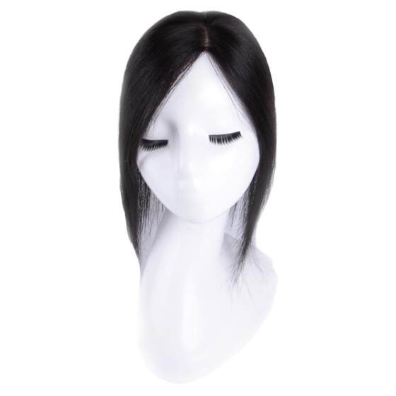 Black hair weaving hair piece real hair wig piece hair top replenishing hair wig piece invisible thin style nationwide free shipping