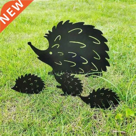 Hedgehogs Garden Animal Wrought Iron Metal Hollow Ornaments