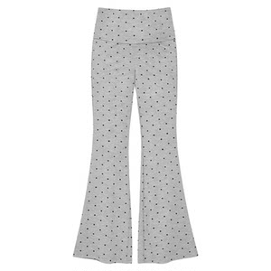 
Pregnant women's polka-dot flared pants for spring and summer, thin spring clothes for outer wear, yoga leggings for belly support during pregnancy