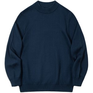 Madden Gong American Casual Leisure Basic Model Half -Hed -neck Sweater Holding Kitchy Knit Bottom Blinds Men's Autumn and Winter Autumn and Winter
