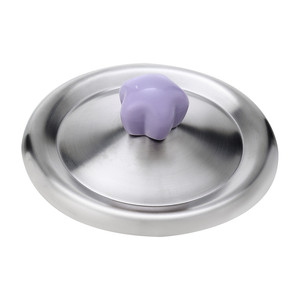 
Creative Fat Star Handle Stainless Steel Cup Lid Bowl Mug Lid Drink Water Cup Dust-proof Cover Ceramic Cup Tea Cup Lid