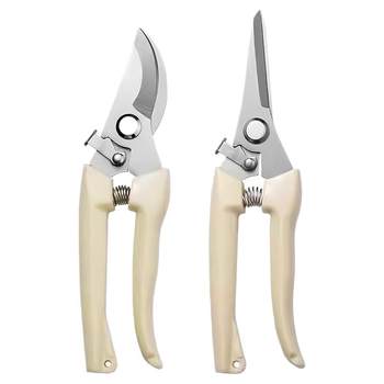 Special flower branches and green plants for gardening knife and scissors