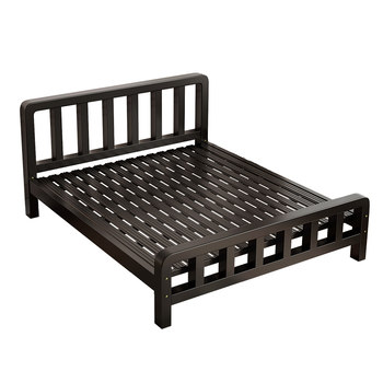 Wrought iron bed double bed modern simple 1.5 meters thickened reinforced iron frame single bed 1.8 economic dormitory iron bed