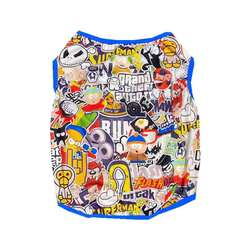 GOU Cat and Dog Cool Cartoon French Dou Vest
