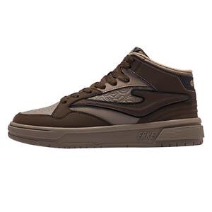 
Battery Panda SE Hongxing Erke sneakers high-top men's shoes spring new leather shoes student casual sports shoes