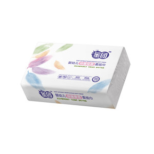 Honey group infants and young children lock water moisturizing and bacteriostatic paper towels 100 pump 45 packs of full boxes of maternal and infant special dry and wet paper pumping paper
