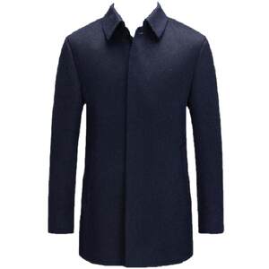 Ding Tong copper woolen coat men's medium -long high -end high -end woolen coat warming dad woolen woolen business