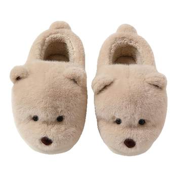 
Bear bag and cotton slippers for autumn and winter outerwear