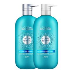 Authentic L'oreal Silk Spring Purifying Shampoo 600ml + Conditioner 600ml Oil Control And Anti-dandruff Set