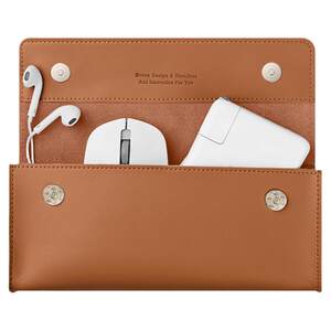 
Digital accessories power pack MacBook laptop data cable storage bag Apple Huawei charger headset suitable for computer power bank storage box Mouse U-shield hard drive cowhide protection case