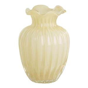 
French medieval Fenton cream glass vase living room creative water-grown flower arrangement glass flower utensil dining table light luxury decoration