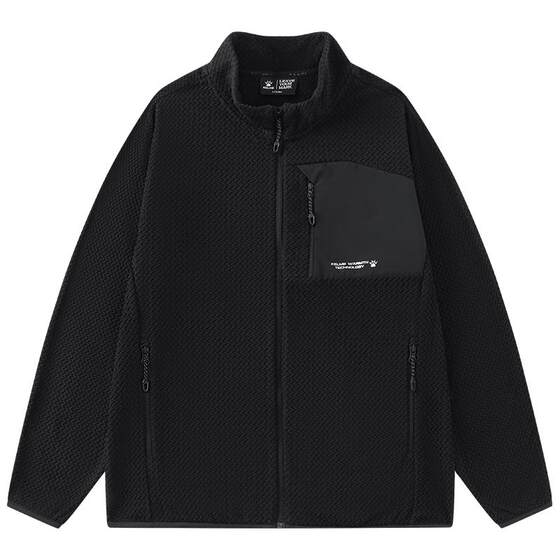 
KELME polar fleece sports coat men's winter knitted stand-collar outdoor jacket fleece jacket lining