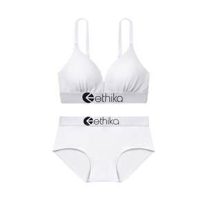 
Ethika gifted her girlfriend [Classic Black and White] Women's Bra Set Modal Comfortable Triangular Cup Underwear Set