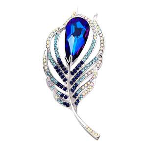 The actual product looks better than the picture, it is very shiny and elegant. The large feather brooch for women is trendy, personalized, and versatile. Breast flower accessories