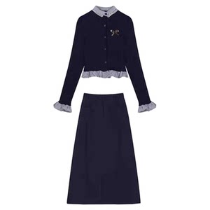 Couple outfit autumn and winter 2025 new ins super hot sweater men and women Korean loose French knitted sweater jacket trendy brand
