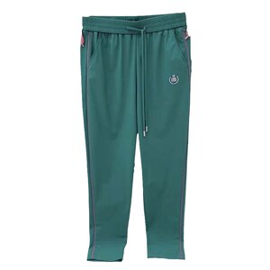 Korean version of summer thin middle -aged and elderly women's pants breathable versatile elastic milk silk dried trousers high waist small feet Harn pants
