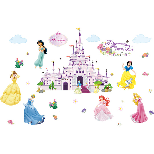 Fata Principessa Unicorno Adesivi Murali Per Camerette Ragazze - Foto 3