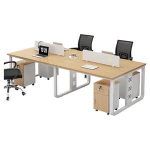 Staff desk modern simple screen booth computer desk office double 4 person 6 person office desk chair combination

