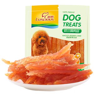 
Luce pet dog snacks hard wire 400g soft wire jerky strips Teddy golden retriever bibie adult puppy training snacks