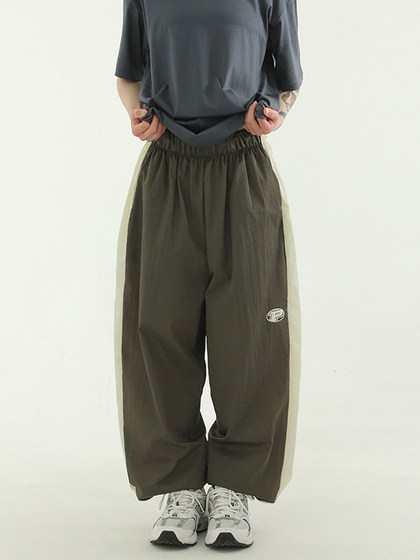 韩国代购23 embroidery paper track jogger pants(unisex)休闲裤