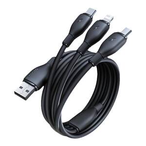 
Beisi data cable three-in-one charger cable car one tow three fast charging suitable for Apple 16 Huawei Android phone iPhone 15 promax three-head 100W fast charging multi-head charger cable