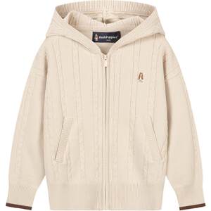 
Hush Puppies children's clothing children's knitted cardigan 25 autumn and winter new boys casual hooded sweater girls sweater jacket