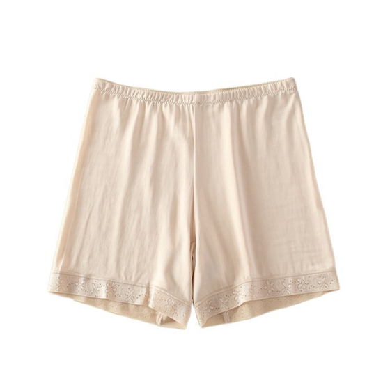 Exported to Japan, 100% mulberry silk, women's real silk, medium high waisted flat angle safety pants, anti glare bottom underwear, thin style