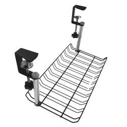 Under-desk insertion board storage wire rack wire tracker without nailing