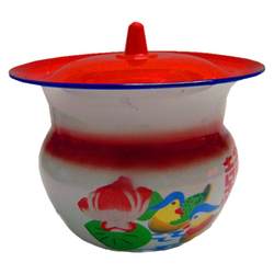 Anti-slip old fashioned enamel tall spittoon for children