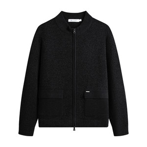 
Navigare Italian small sailing casual wool knitted cardigan men's autumn and winter new stand-up collar commuter sweater