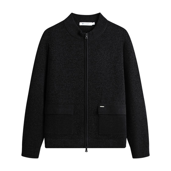 
Navigare Italian small sailing casual wool knitted cardigan men's autumn and winter new stand-up collar commuter sweater