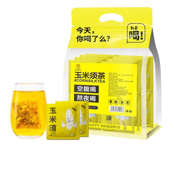 
Jiangcui corn silk tea health tea sugar-free pure grain tea small bag tea bag 120g/15 bags