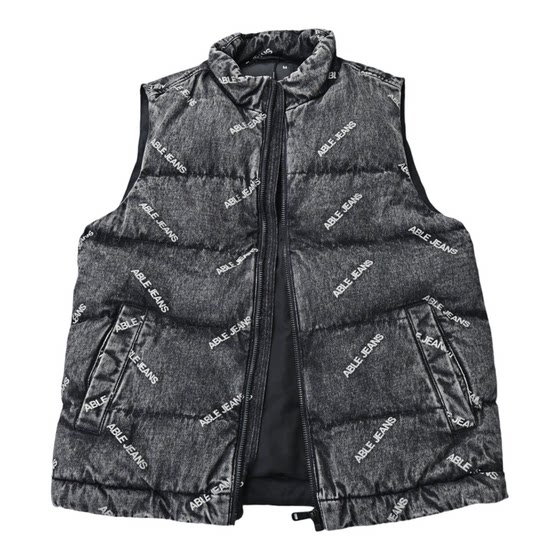 
Heavy Industry Washing Thickened Denim Cotton Vest ABLE JEANS Men's Winter Jacket Trendy Cotton Vest Retro Top