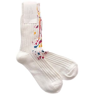 Black Monday has begun again ~ Splashing ink art socks street trend men and women in autumn and winter dyeing long socks
